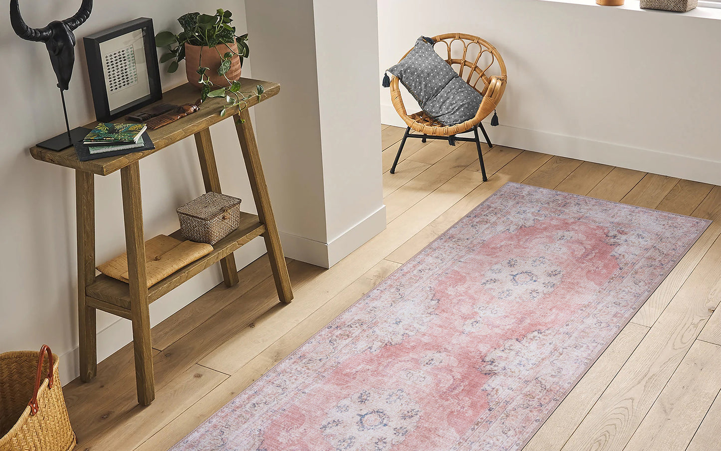 RugOver Machine Washable Area Rug, Pet Friendly & Resistant Indoor Carpet for Kitchen, Bathroom, Living Room